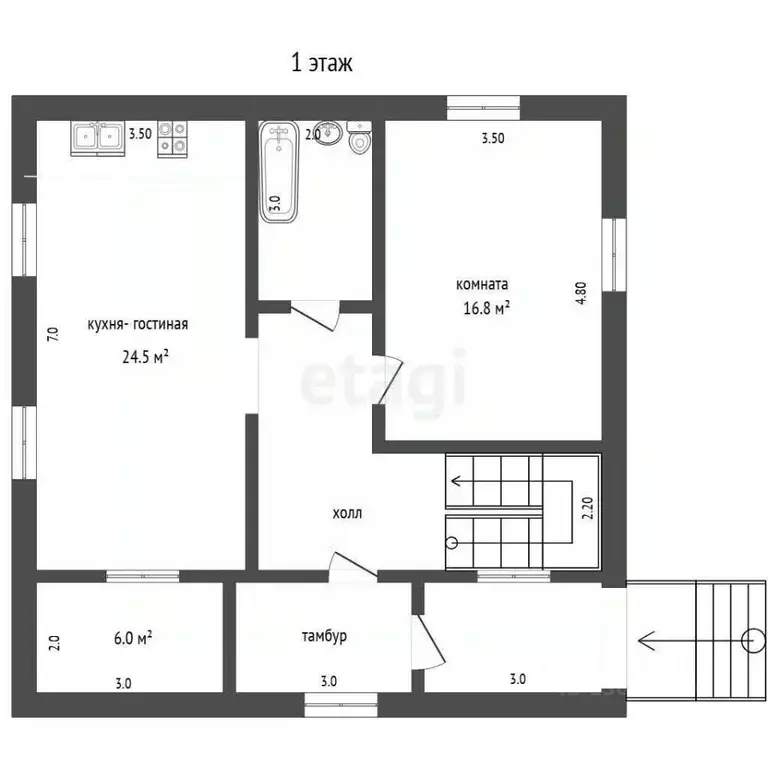 Дом в Ярославская область, Ярославский муниципальный округ, д. ... - Фото 2