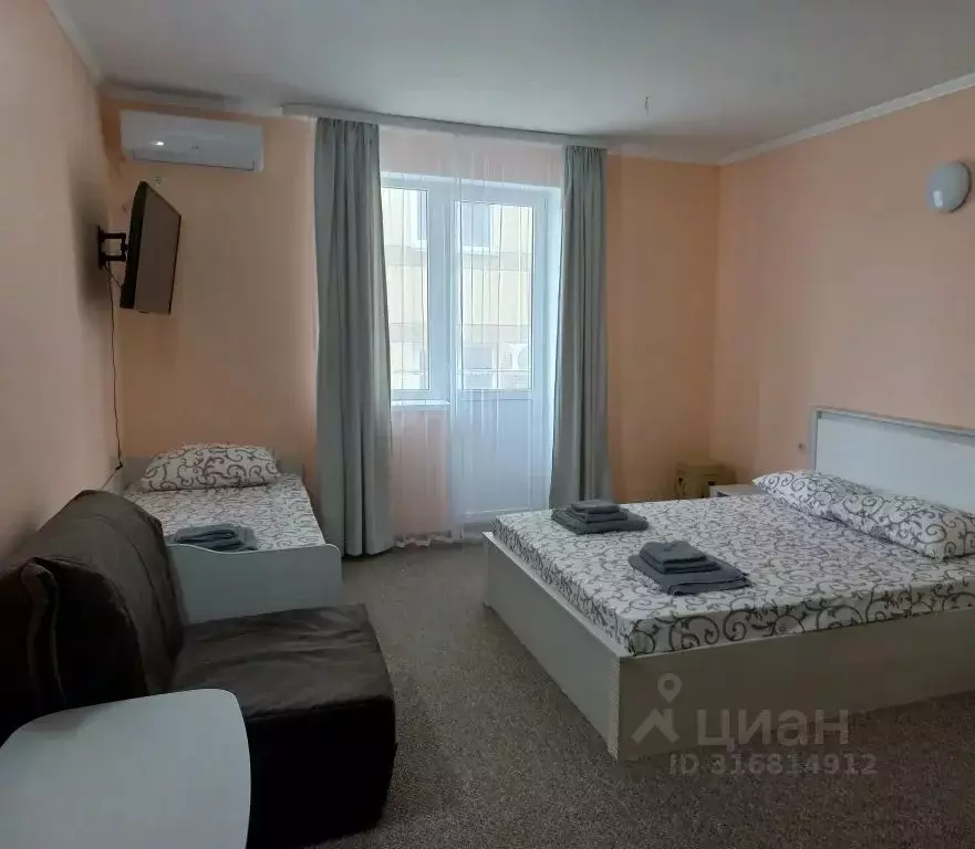 Комната Крым, Симферопольский район, Николаевка пгт ул. Чудесная, 2/4 - Фото 1
