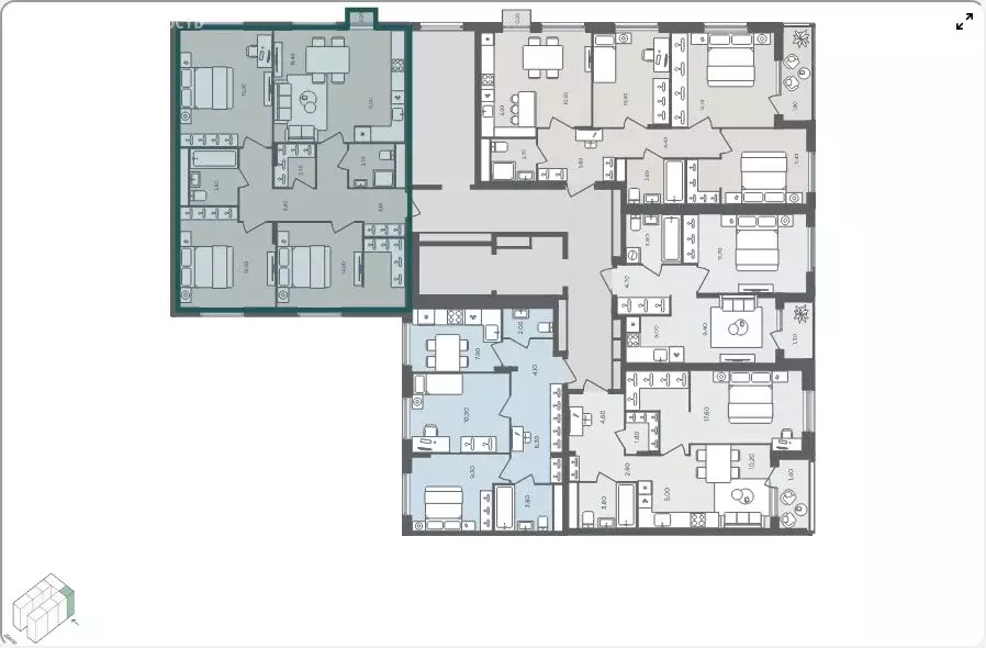 1-комнатная квартира: село Перхушково, микрорайон Равновесие, 3 (34.9 ... - Фото 2