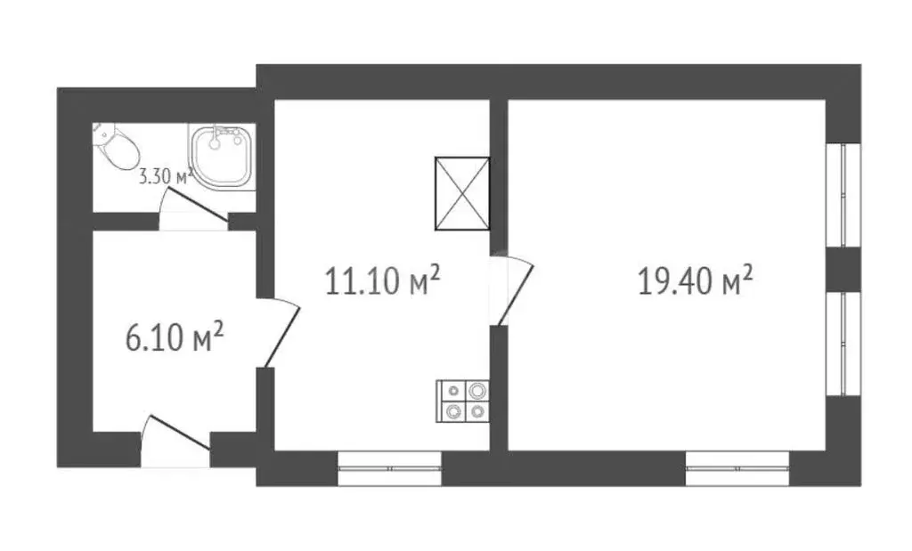 Дом в Борисоглебск, Проходная улица (43 м) - Фото 1
