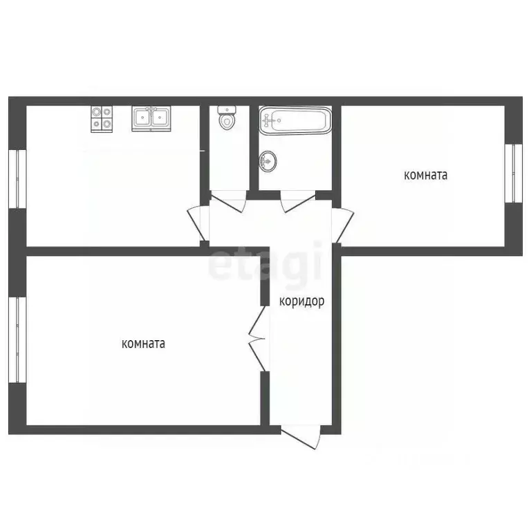 2-к кв. Ямало-Ненецкий АО, Муравленко ул. Губкина, 17 (50.9 м) - Фото 2