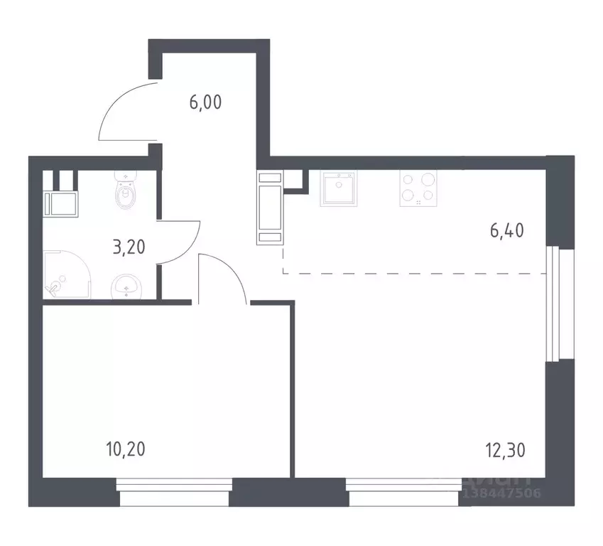 1-к кв. Москва Сосенское поселение, просп. Куприна, 30к1 (38.1 м) - Фото 1