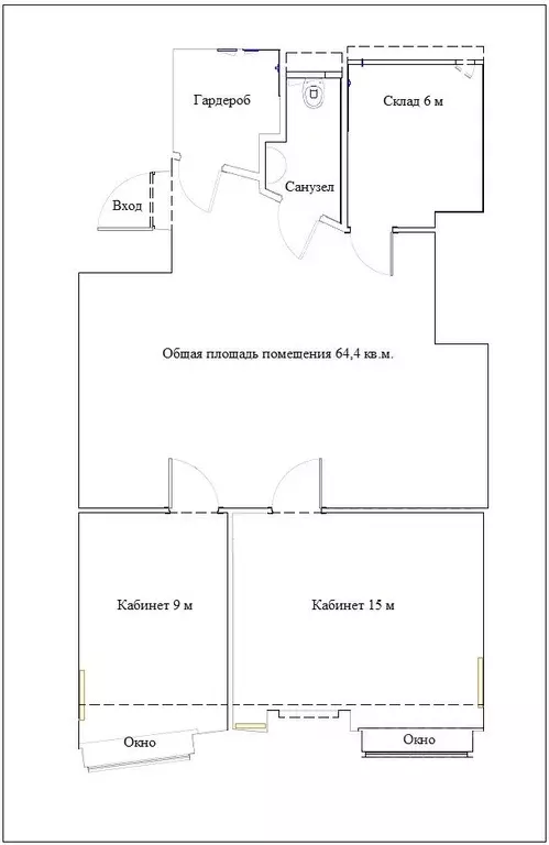 Помещение свободного назначения в Москва Русаковская ул., 31 (64 м) - Фото 1