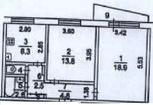 2-к кв. Московская область, Фрязино ул. 60 лет СССР, 11 (52.4 м) - Фото 2