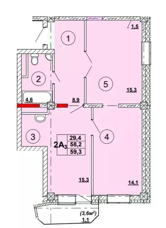 2-к кв. Хакасия, Абакан ул. Кирова, 185к3 (59.3 м) - Фото 0