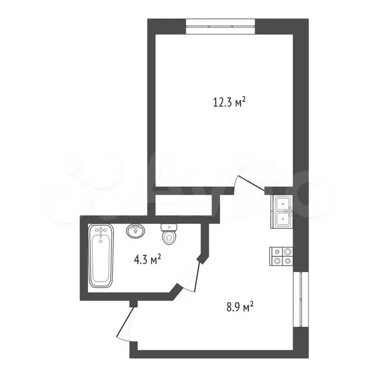 Квартира-студия, 26 м, 10/19 эт. - Фото 0
