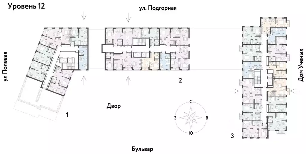 3-к кв. Тюменская область, Тюмень Подгорная ул., 73 (71.57 м) - Фото 1