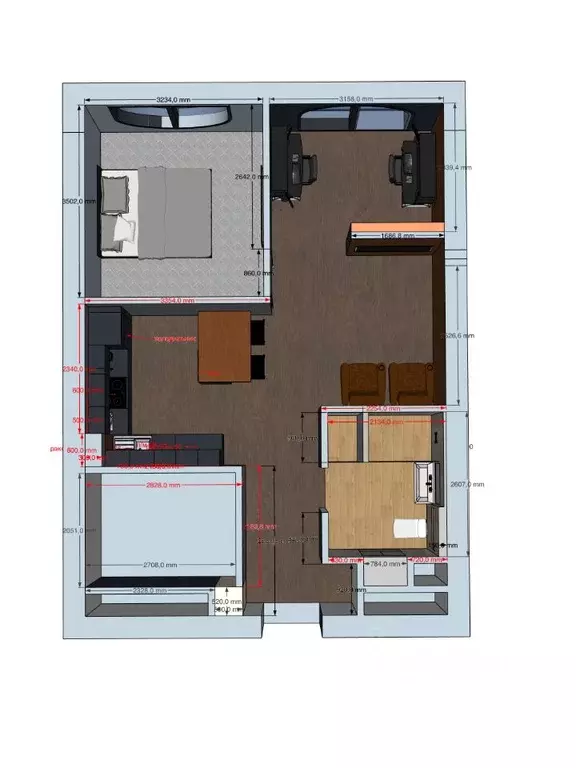 1-к кв. Москва ул. Архитектора Щусева, 2к2 (55.0 м) - Фото 1