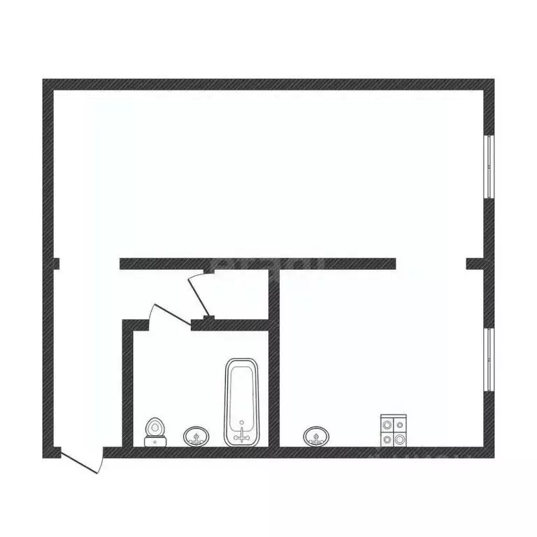 1-к кв. Алтайский край, Бийск Кожевенный пер., 38 (31.3 м) - Фото 2