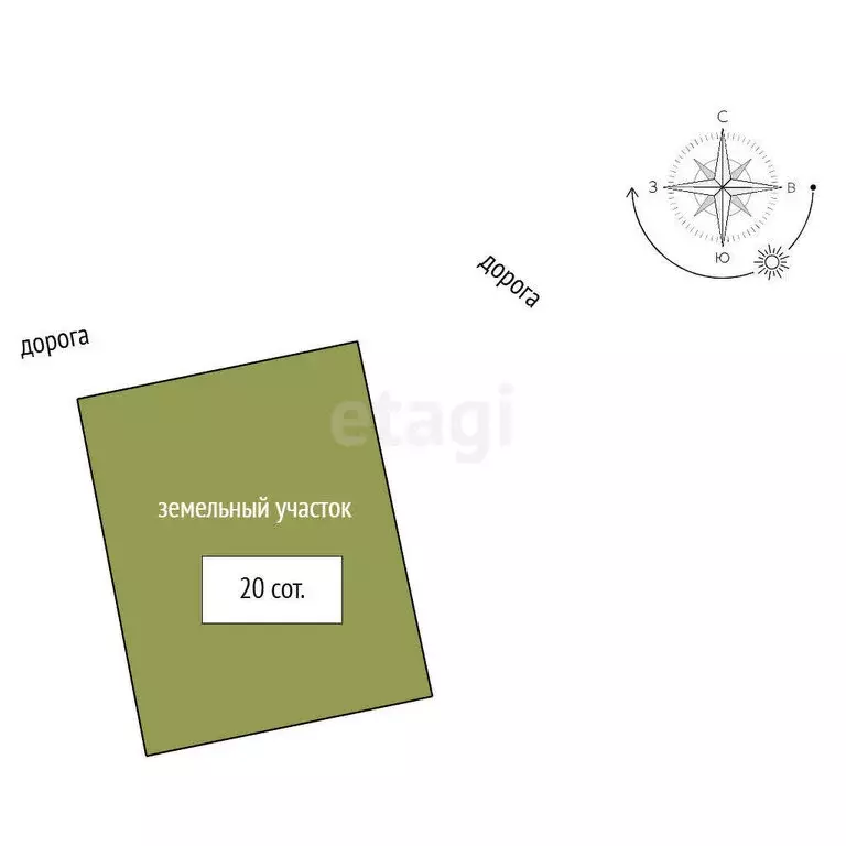 Участок в Пласт, Казахская улица (20 м) - Фото 1