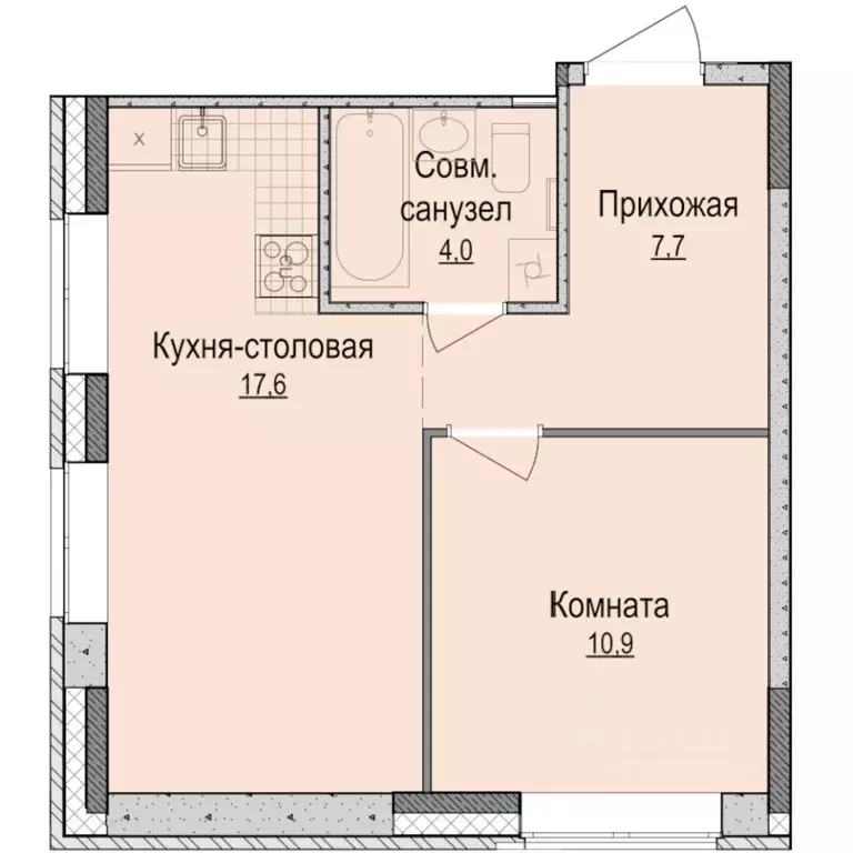 1-к кв. Удмуртия, Ижевск Университетская ул., 6к2 (40.0 м) - Фото 0