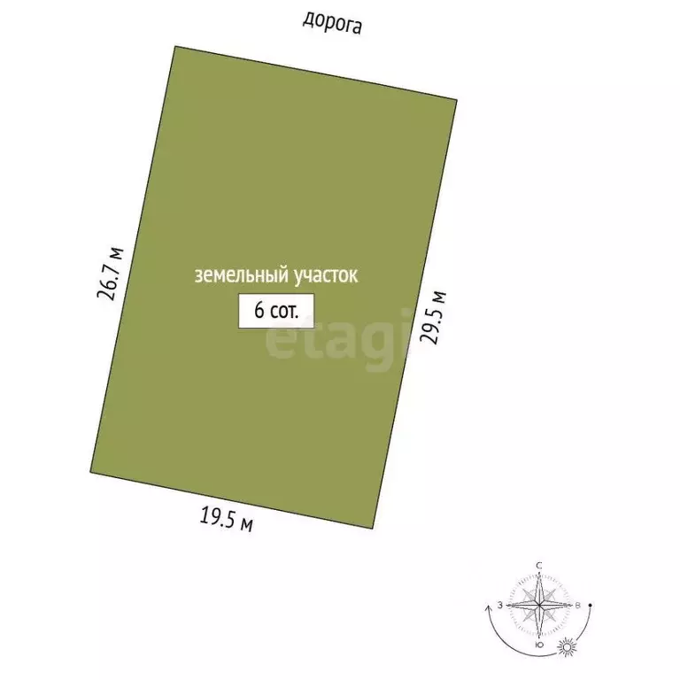 Участок в Ямало-Ненецкий АО, Новый Уренгой ул. Айвазовского, 18 (6.0 ... - Фото 2