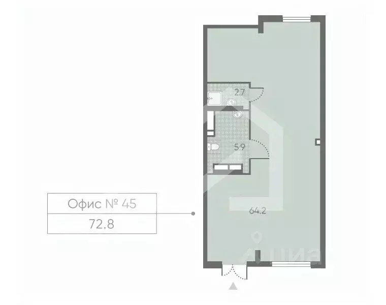 Помещение свободного назначения в Москва Производственная ул., 17 (73 ... - Фото 2