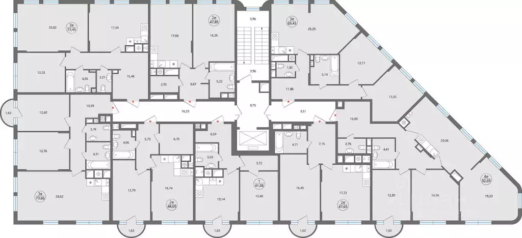 2-к кв. Липецкая область, Елец Радиотехническая ул., 11с1 (48.42 м) - Фото 2