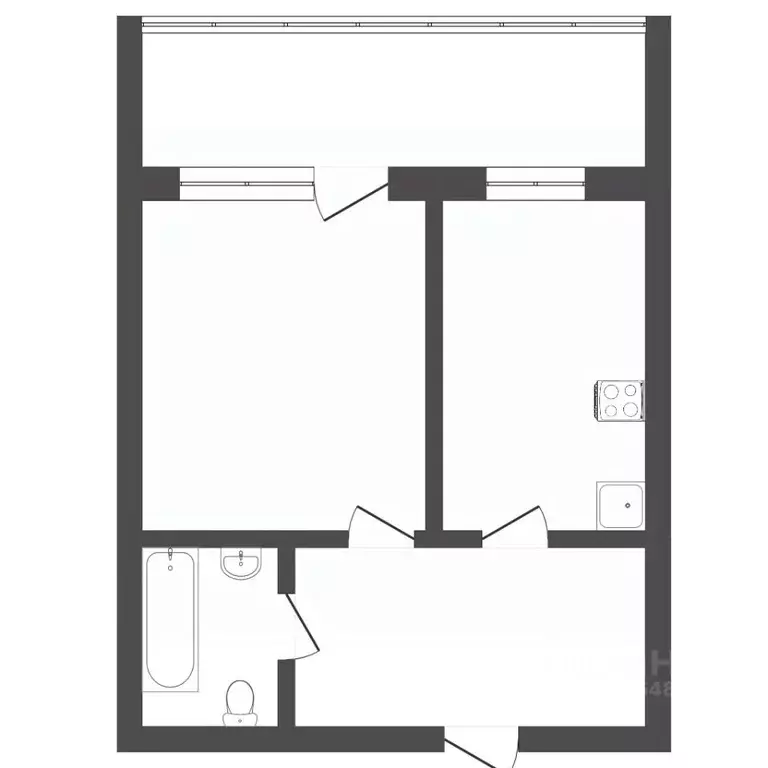 1-к кв. Пермский край, Пермь бул. Гагарина, 74В (38.7 м) - Фото 1