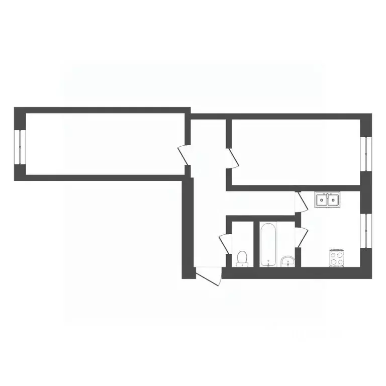 2-к кв. Тюменская область, Тюмень Тарманы мкр, ул. Игримская, 24 (47.3 ... - Фото 1