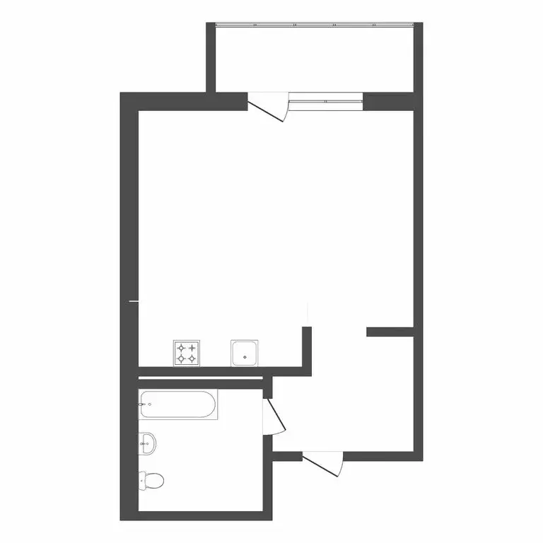 Квартира-студия: Тюмень, улица Червишевский Тракт, 47 (26.2 м) - Фото 0
