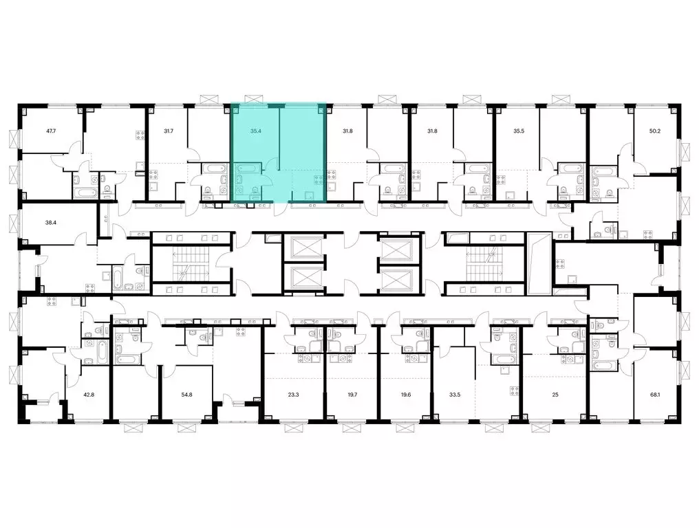 1-комнатная квартира: Владивосток, жилой комплекс Борисенко 48 (35.4 ... - Фото 2