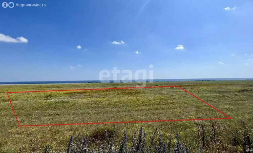 Участок в Черноморский район, село Окунёвка (100 м) - Фото 1