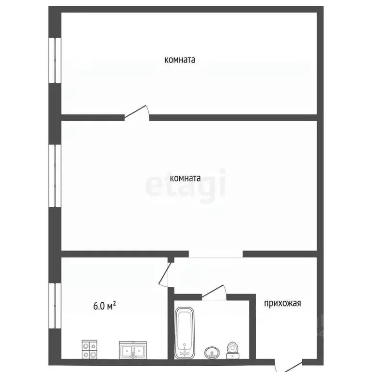 2-к кв. Москва ул. Москворечье, 55К1 (43.0 м) - Фото 2