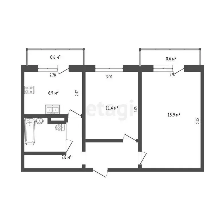 2-комнатная квартира: Псков, исторический район Завеличье, Космическая ... - Фото 1