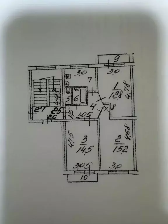 3-к кв. Московская область, Электросталь городской округ, пос. ... - Фото 2
