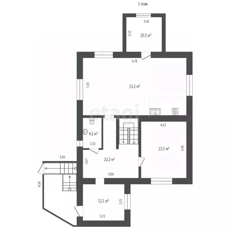 Дом в Вологодская область, Вологда ул. 8-я Садовая, 1 (295 м) - Фото 1