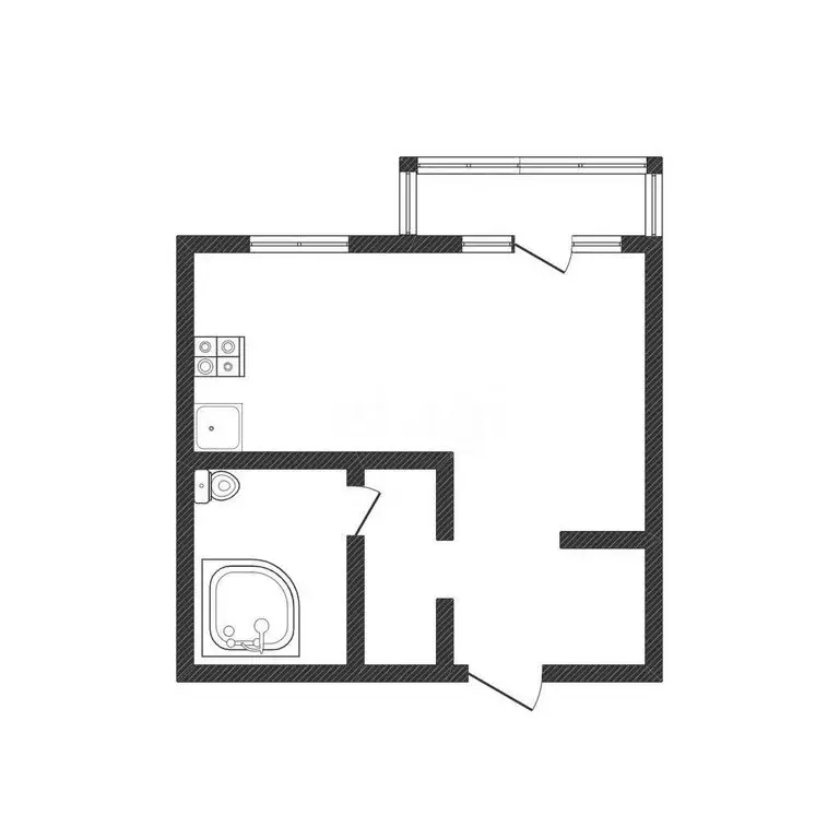 Квартира-студия: Златоуст, Олимпийская улица, 2А (32.4 м) - Фото 1