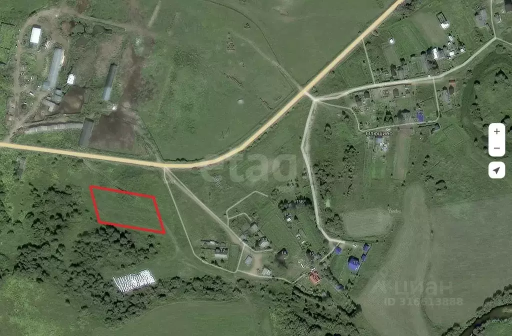 Участок в Архангельская область, Котласский муниципальный округ, д. ... - Фото 1