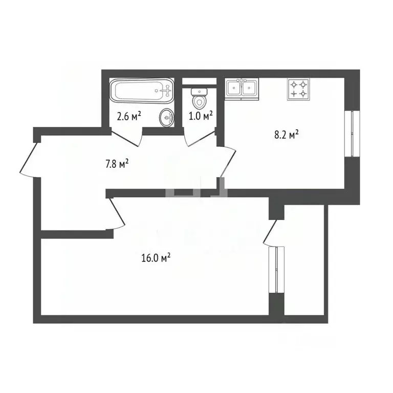 1-к кв. Санкт-Петербург бул. Новаторов, 24К2 (35.6 м) - Фото 0