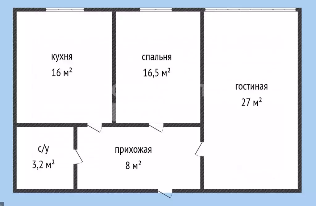 2-к кв. Дагестан, Каспийск ул. Зейнудина Батманова, 3А (69.0 м) - Фото 2