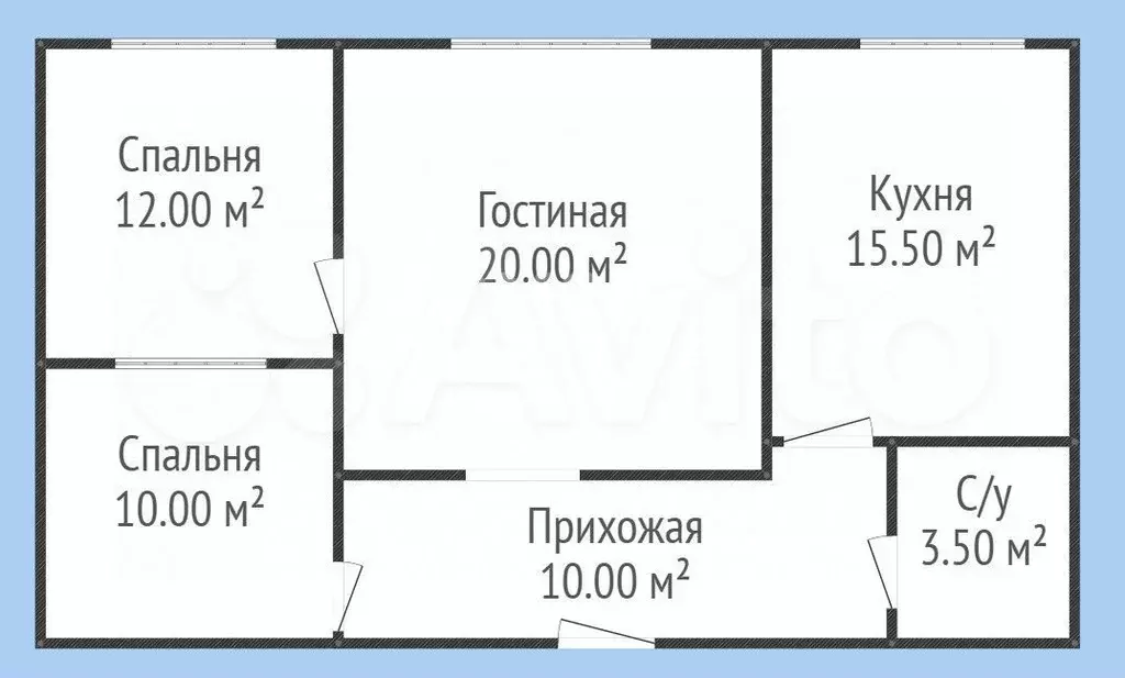 3-к. квартира, 71 м, 3/11 эт. - Фото 0
