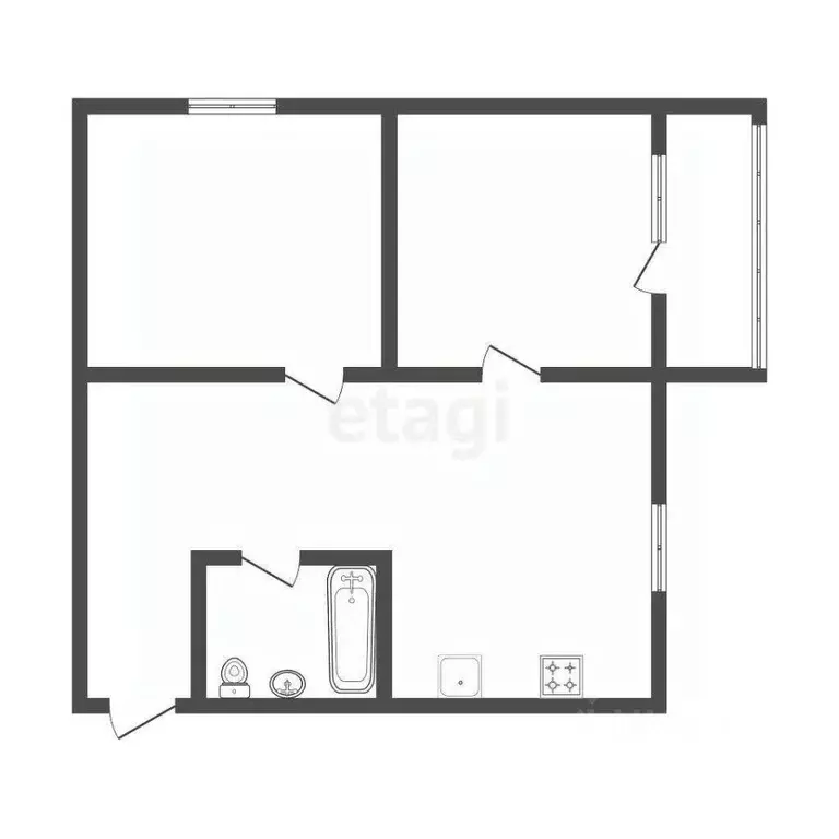 2-к кв. Тверская область, Тверь просп. Победы, 30/17 (41.9 м) - Фото 2