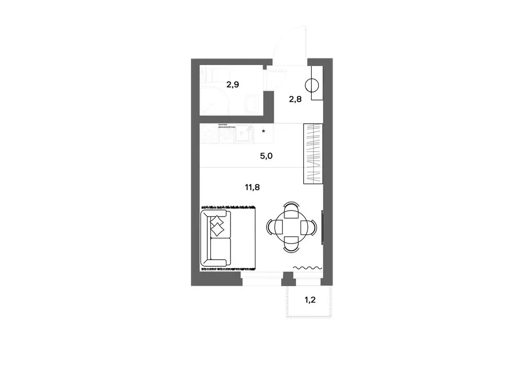 Квартира-студия: Новое Девяткино, ЖК Экоквартал Нега (22.86 м) - Фото 0