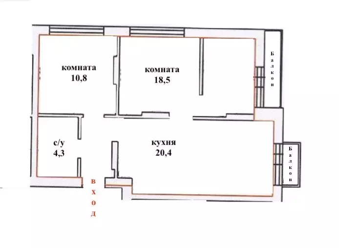 2-комнатная квартира: Екатеринбург, улица Академика Ландау, 7Б (58 м) - Фото 1