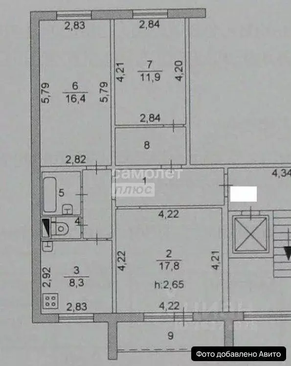 2-к кв. Челябинская область, Челябинск ш. Металлургов, 20А (59.0 м) - Фото 2