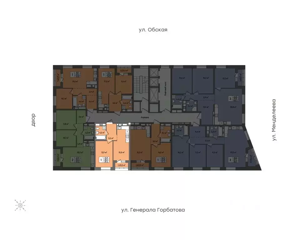 1-к кв. Башкортостан, Уфа Зеленая Роща жилрайон, Конди-Нова жилой ... - Фото 2
