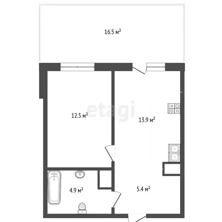 1-комнатная квартира: Тюмень, улица Сергея Свиридова, 9 (36.7 м) - Фото 0