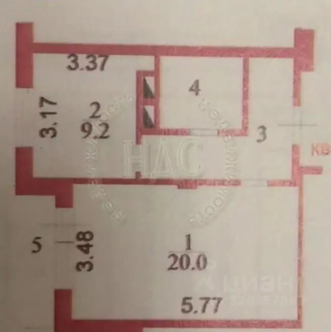 1-к кв. Курская область, Курск ул. Карла Либкнехта, 20 (47.0 м) - Фото 2