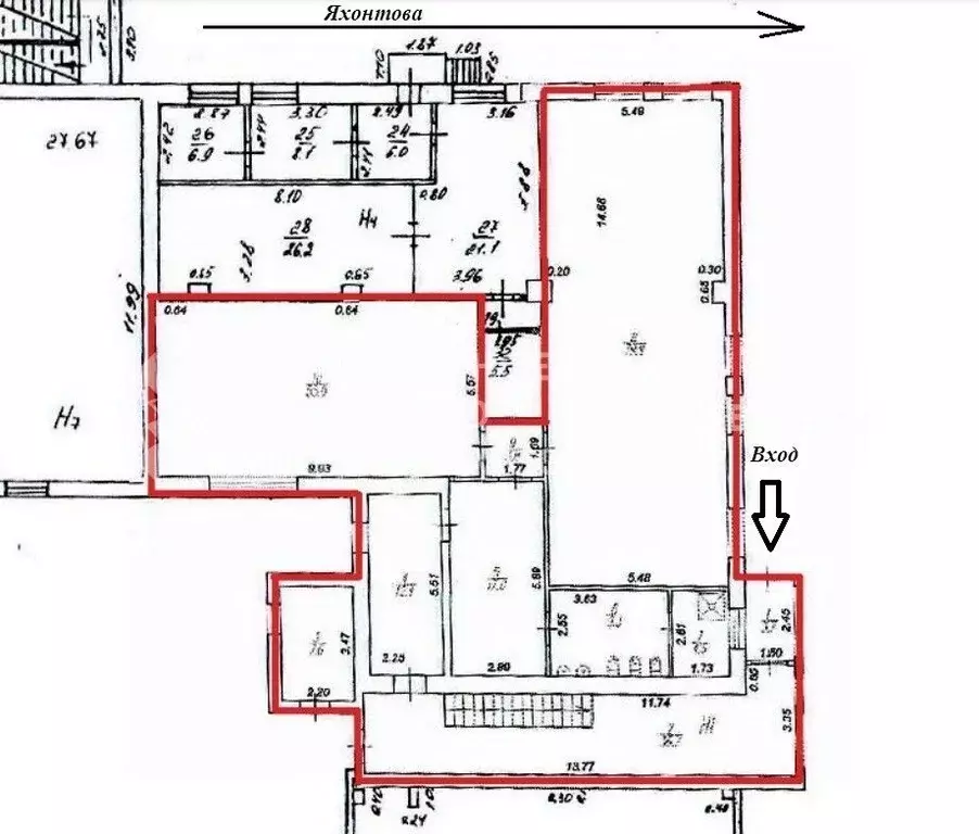 Офис в Рязанская область, Рязань ул. Яхонтова, 24 (640 м) - Фото 1