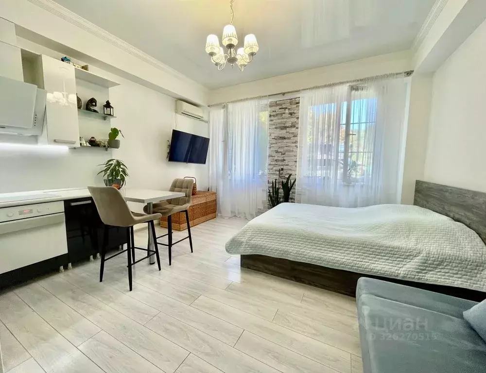 Студия Краснодарский край, Сочи ул. Камо, 80 (30.0 м) - Фото 1