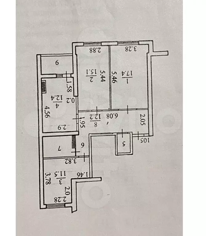 3-к. квартира, 80 м, 5/16 эт. - Фото 0