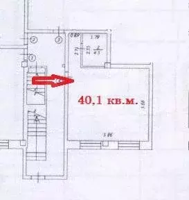 1-к. квартира, 40,1 м, 1/3 эт. - Фото 1