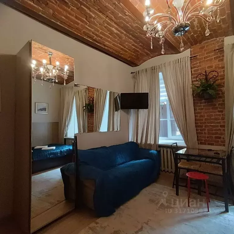 Студия Санкт-Петербург ул. Пестеля, 5 (25.0 м) - Фото 1