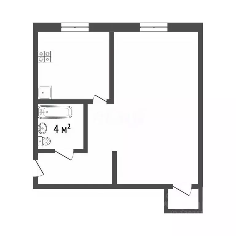 1-к кв. Ярославская область, Ярославль ул. Вишняки, 38 (31.2 м) - Фото 2