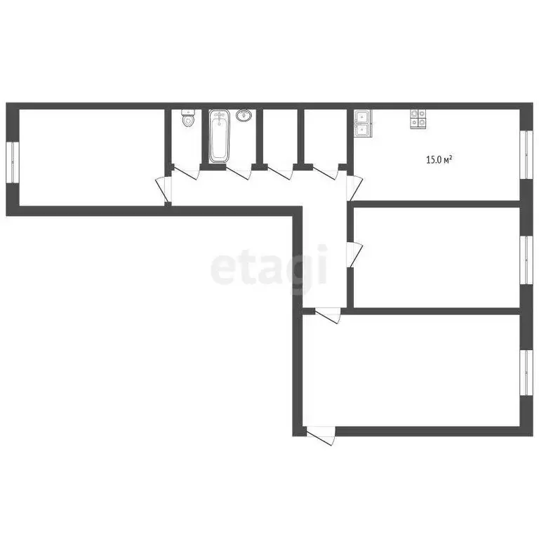 3-комнатная квартира: Новый Уренгой, район Коротчаево, проспект Мира, ... - Фото 1
