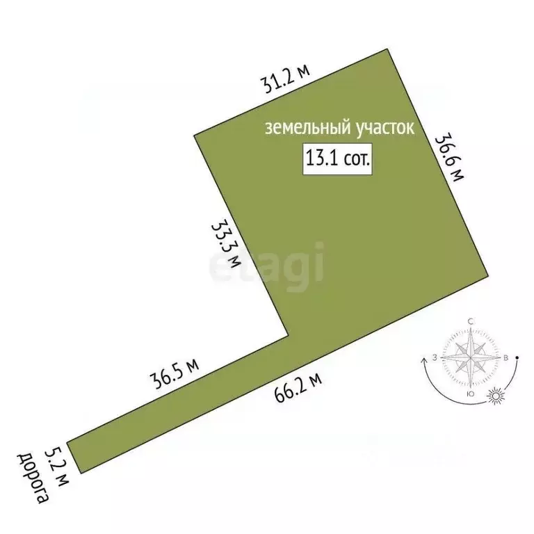 Участок в Крым, Симферопольский район, с. Мазанка ул. 50 лет ВЛКСМ ... - Фото 2