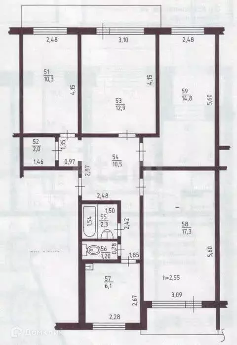 Продаётся 4-к квартира, 116.2 м - Фото 1
