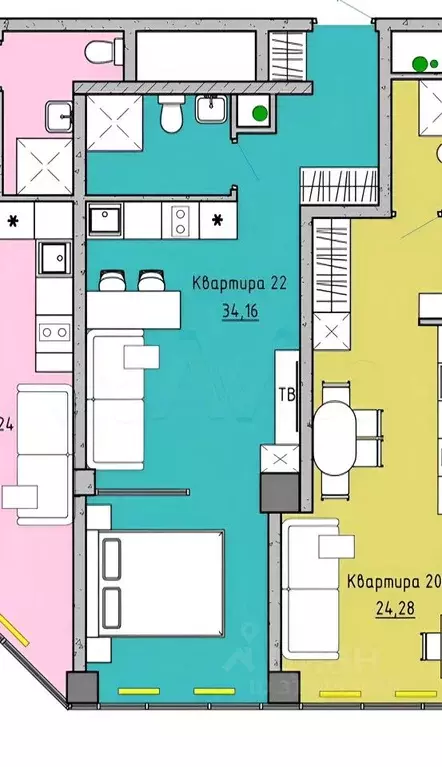 1-к кв. Свердловская область, Екатеринбург ул. Большакова, 25 (34.0 м) - Фото 1