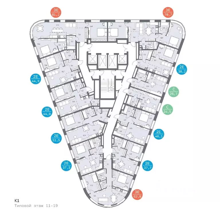 2-к кв. Москва ш. Боровское (дублер) (39.0 м) - Фото 1
